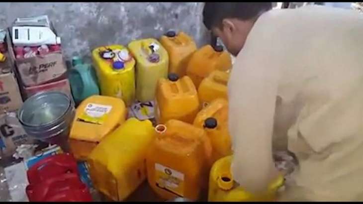 9 Factories Sealed For Packing Fake Mobil Oil In Peshawar